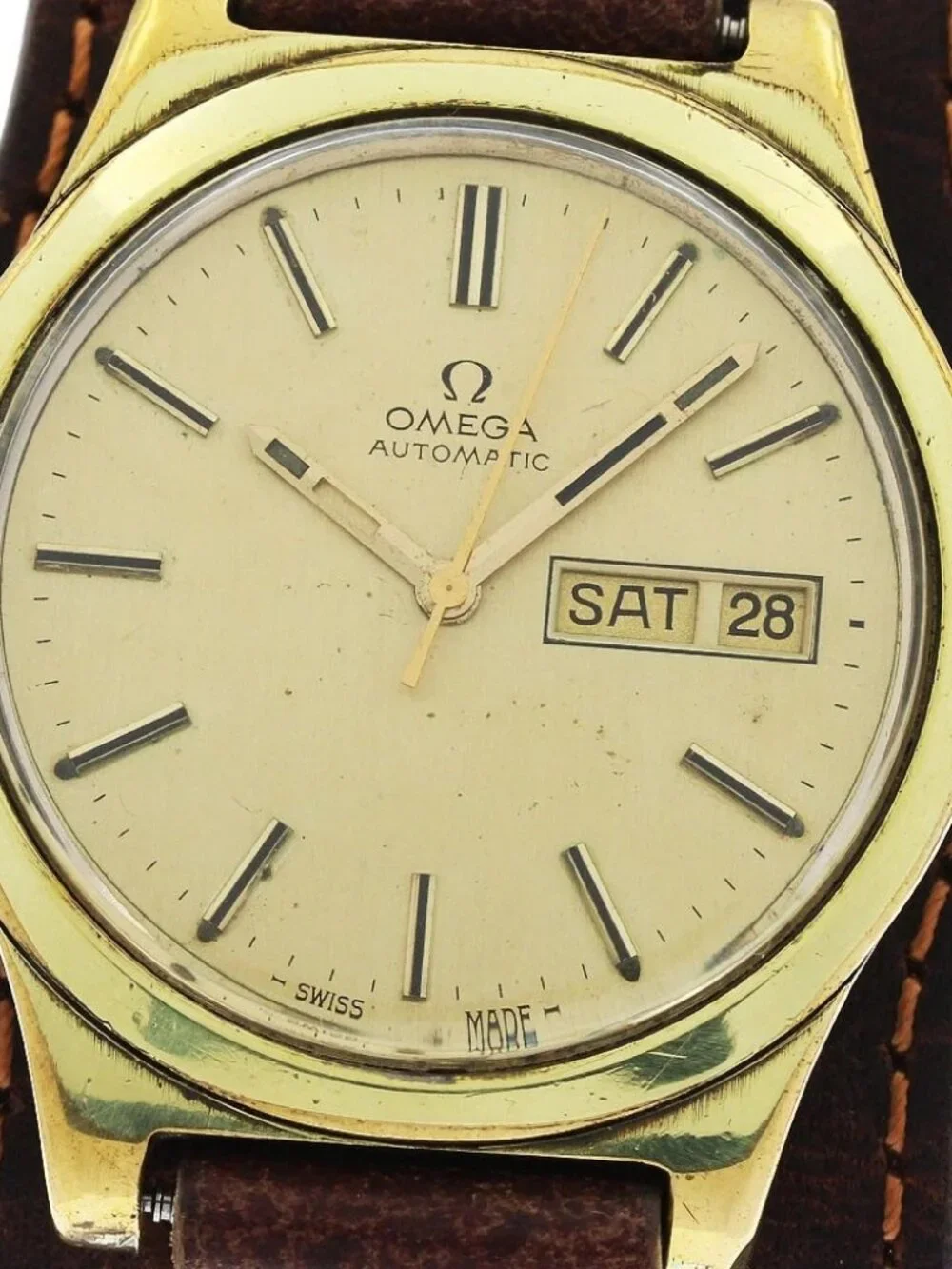 OMEGA 166.0173/366.0832 Day Date Cal.1020 gold Dial Automatic Men's Watch_970690